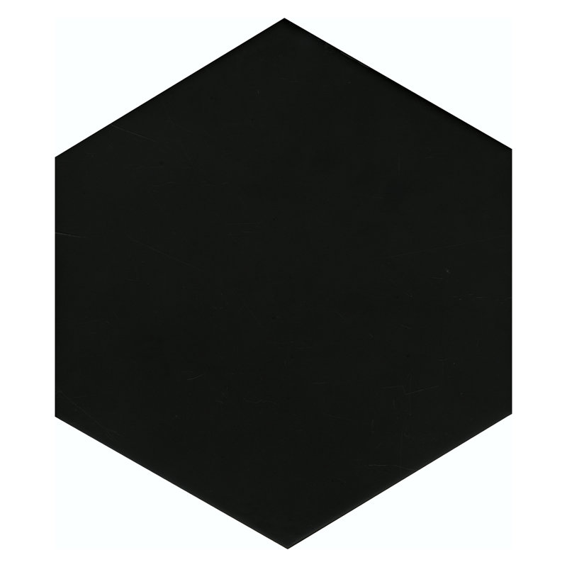 Carreau de porcelaine à bord droit de 8,5 po x 10 po, Noir