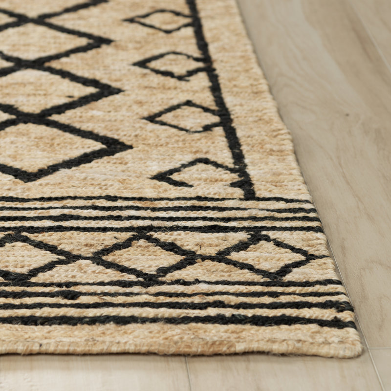 Tapis 100% jute tissé à plat, Rectangle 8 pi x 10 pi