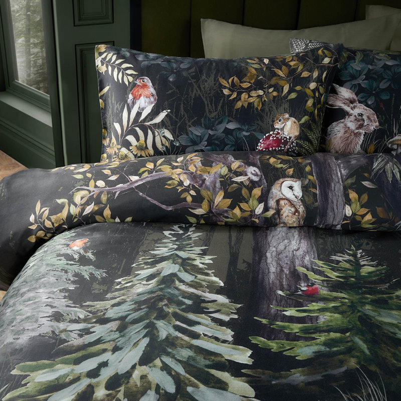 Sherwood Cotton No Pattern Duvet Cover Set with Pillowcases, Double Duvet Cover + 2 Standard Pillowcases