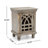 Antique Grey Wood Nightstand