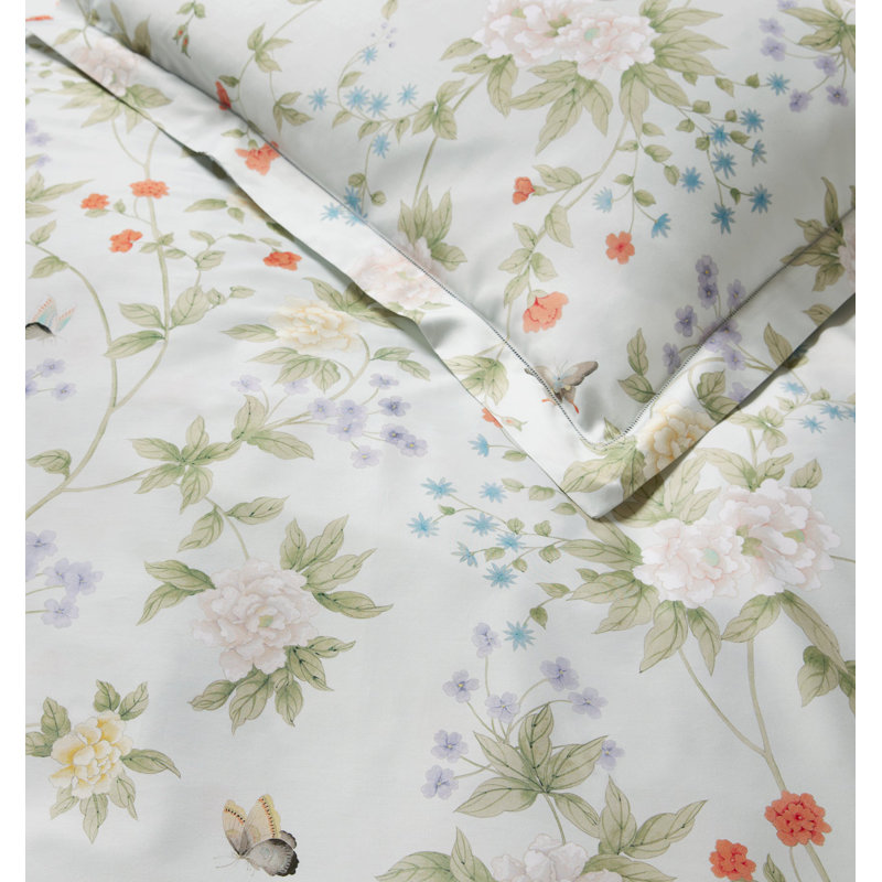 Luoyang Garden Floral Cotton Pillow Sham, Standard