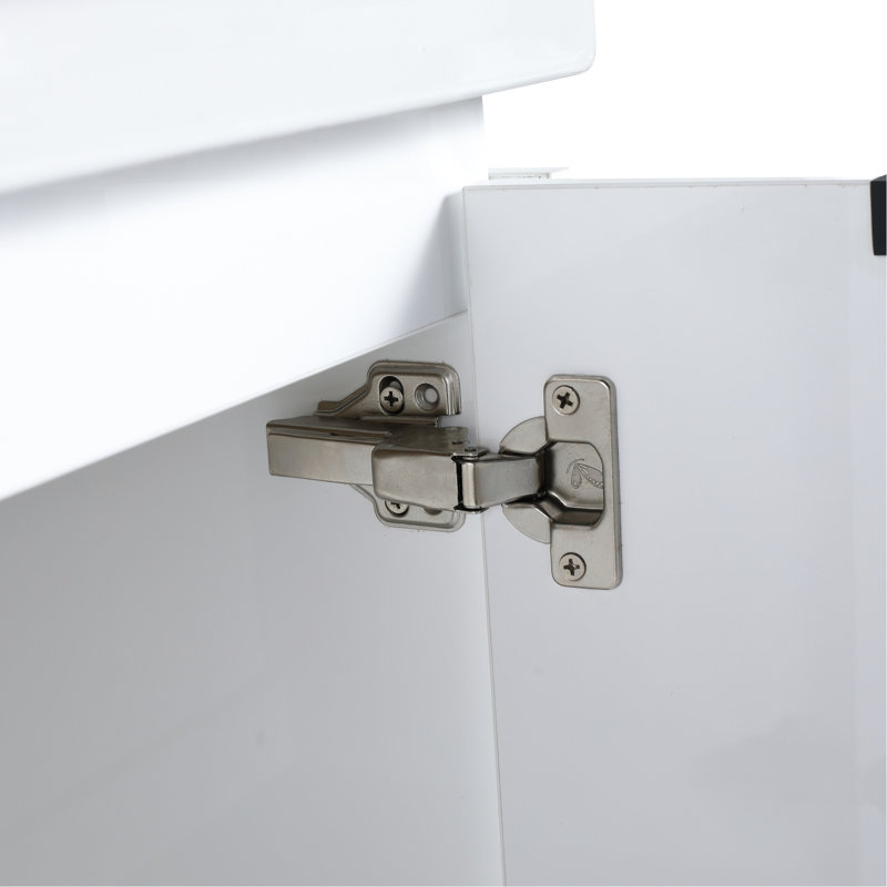 Armoire de salle de bain 60 po avec lavabos doubles et tiroirs en céramique