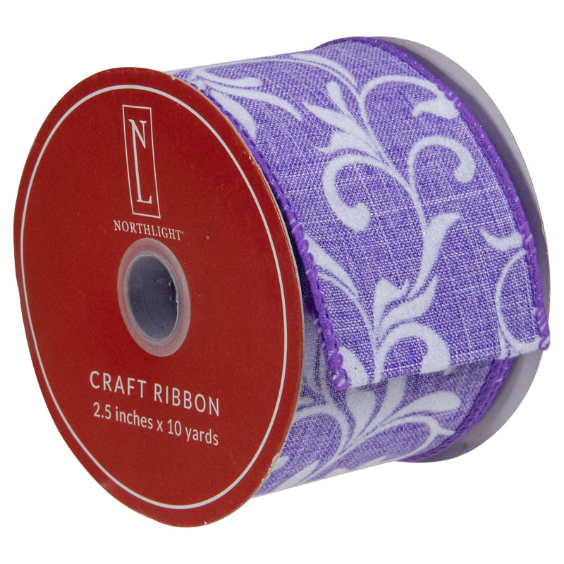 1'' Floral Plants & Flowers Ribbon
