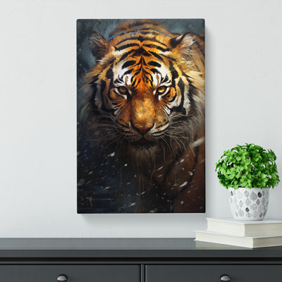 Tiger Modern - Wrapped Canvas