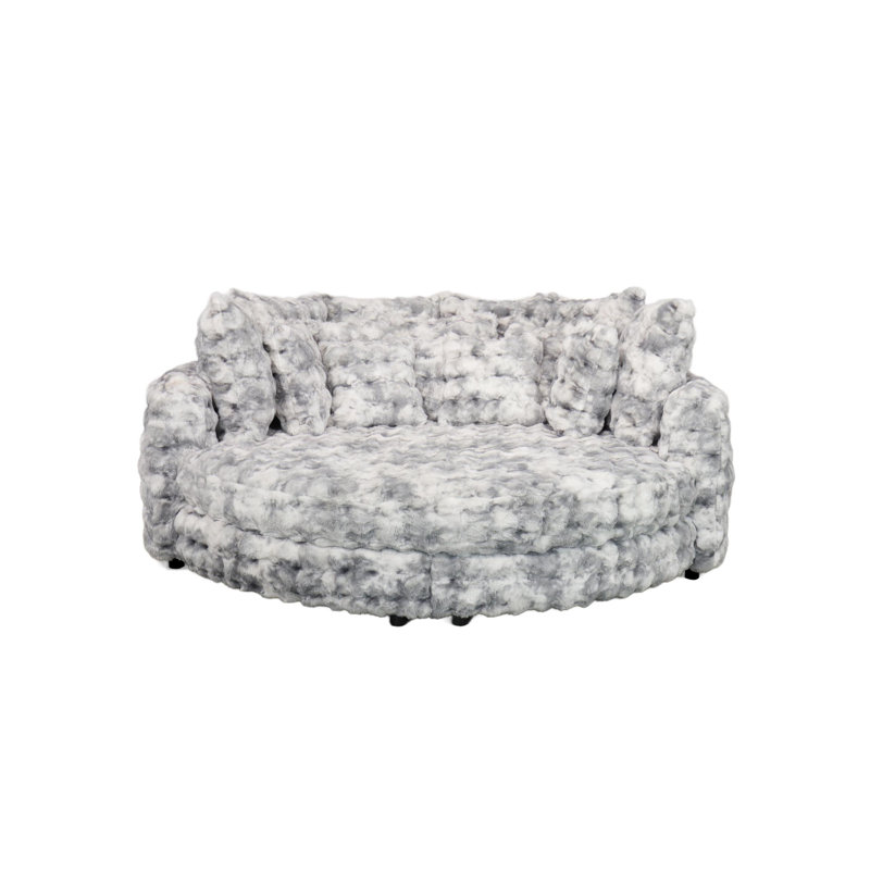 850 Cuddler, Grey Faux Fur
