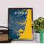 Sydney City Map - No Frame Print-1092482269