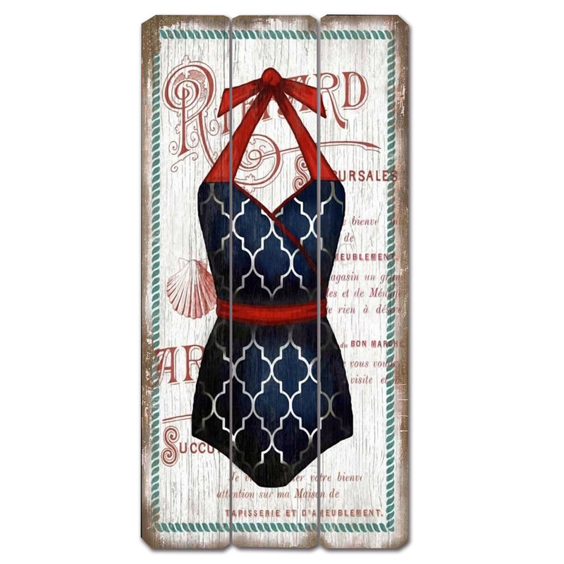 Décoration murale en bois «Swimsuit»