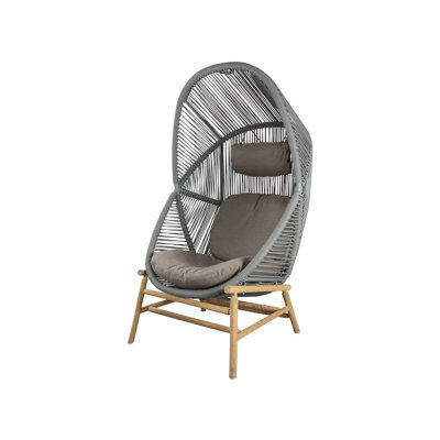 Hive Patio Chair in Natural Teak Base with Cushions