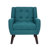 Jaqueze Upholstered Light Blue Polyester Tufted Square Arm Accent chair-1087281862
