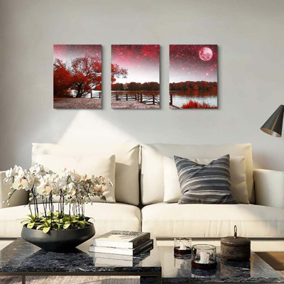 3 Piece Wrapped Canvas Wall Art