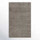 Elroy Solid Hand-Woven Taupe Area Rug
