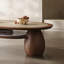Table à thé ovale en bois de style italien