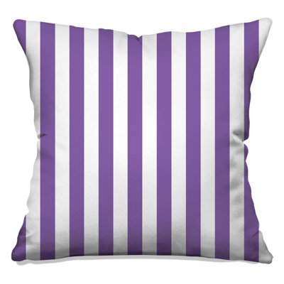 Vertical Purple Stripes Double Sided Throw Pillows