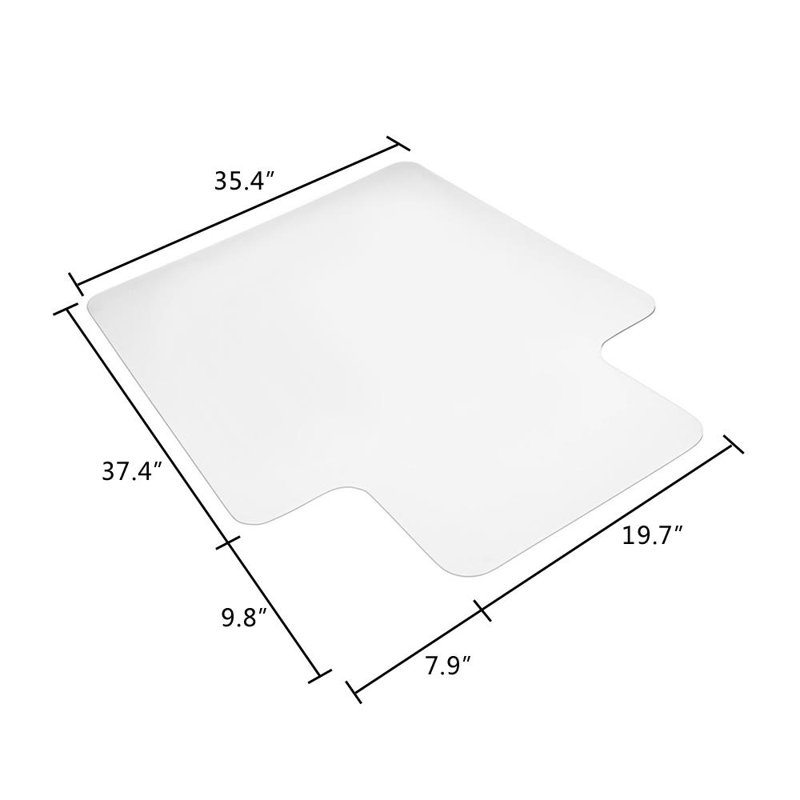 Tapis de chaise de bureau en PVC