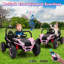 UTV électrique 2 places 24V pour enfants - Voiture alimentée par batterie, télécommande, suspension à ressort, pneus à bande, lumières DEL, sans fil, cadre métallique spacieux, double vitesse-132706963