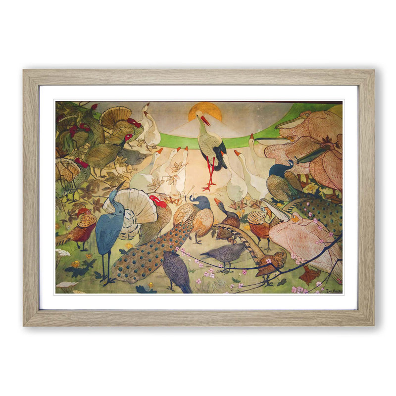 Single Picture Frame Painting, Oak