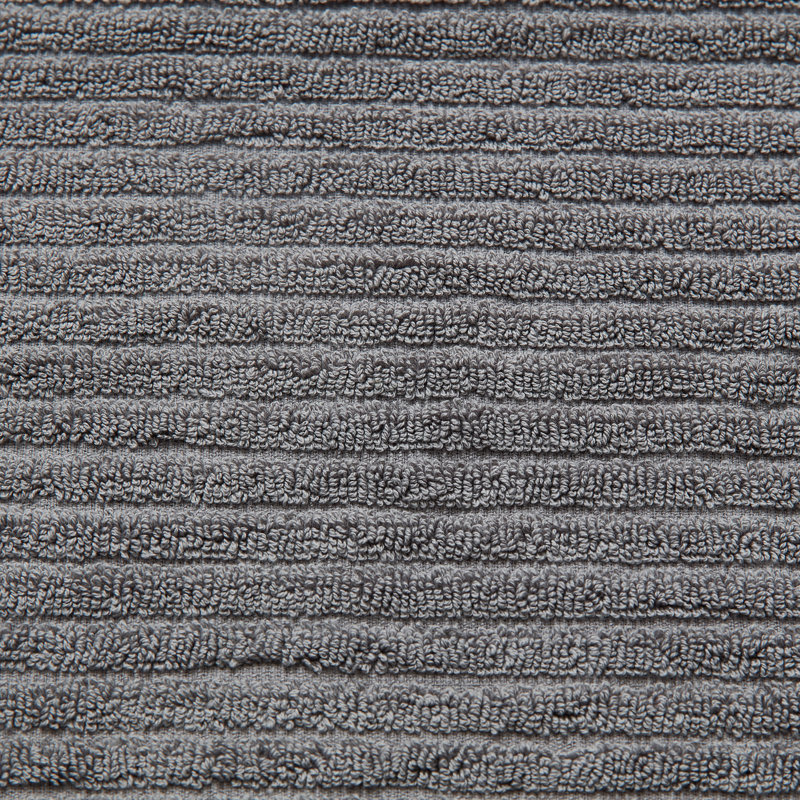 Ensemble de serviettes 6 pièces 100% coton Nautica, Signature gris uni