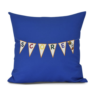 Goals, Gourds, And Gatherings Outdoor Reversible Throw Pillow