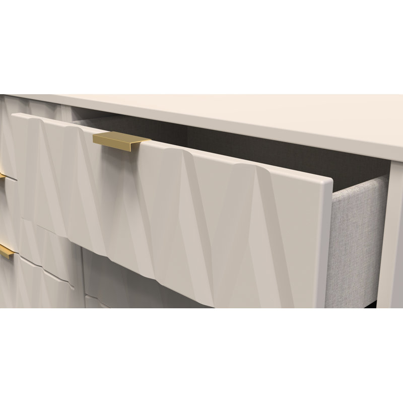 Fully Assembled Alphonzo 6 - Drawer Chest of Drawers, Kashmir Matt