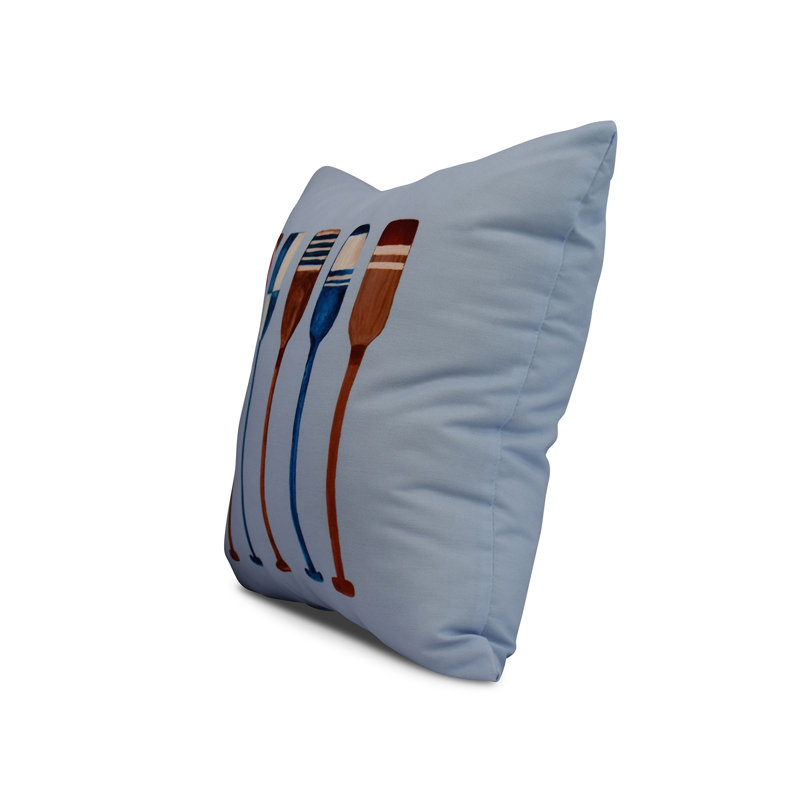Nantucket Reversible Throw Pillow, Blue, 16" x 16"