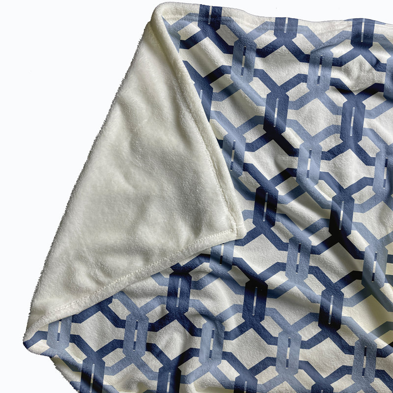 We're All Connected Throw Blanket, 60" L x 50" W x 0.5" D, Cadet