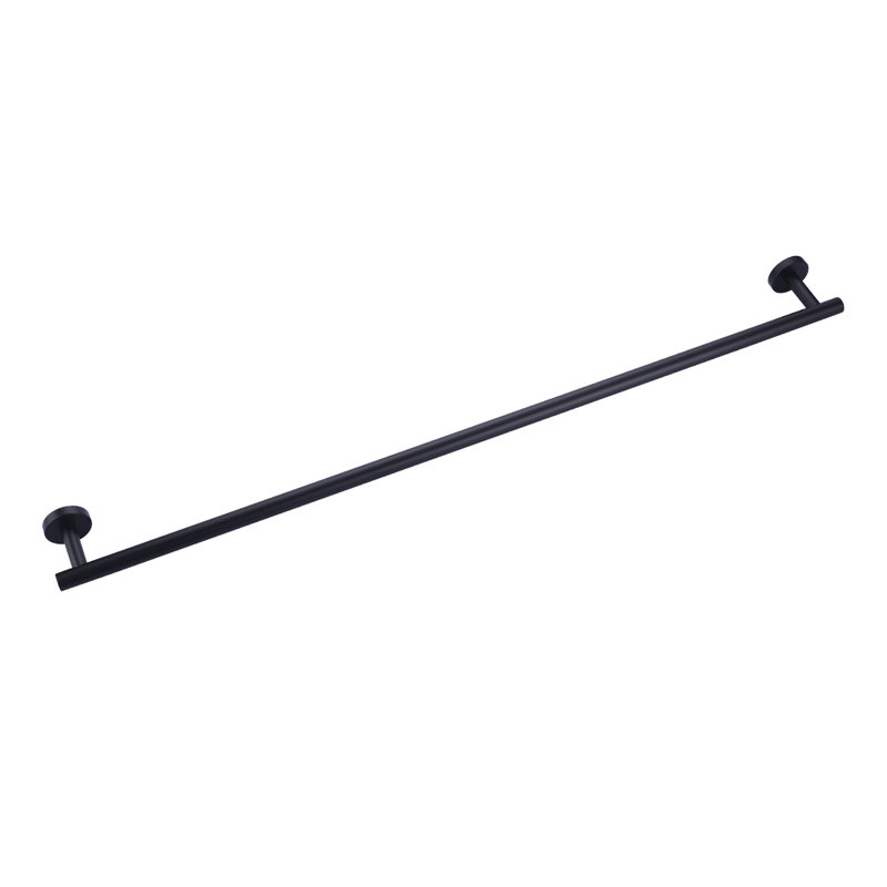 Barre à serviettes murale SUS304, H 2 po x l 36 po x P 3,1 po, Noir mat