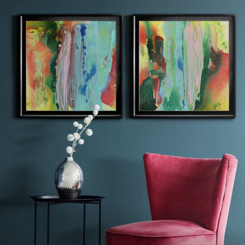 «Long Lake I», reproduction de photo sur toile 2 pièces, H 26,5 po x l 53 po x P 1,5 po, Noir