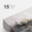 «Abstract Neutral Grey Misty Reflection», œuvre d'art moderne sur toile encadrée, impression sur toile-126096616-126096617