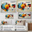 Geoppo Geometric Abstraction Focus II - Art mural encadré abstrait géométrique-634180502-634180501