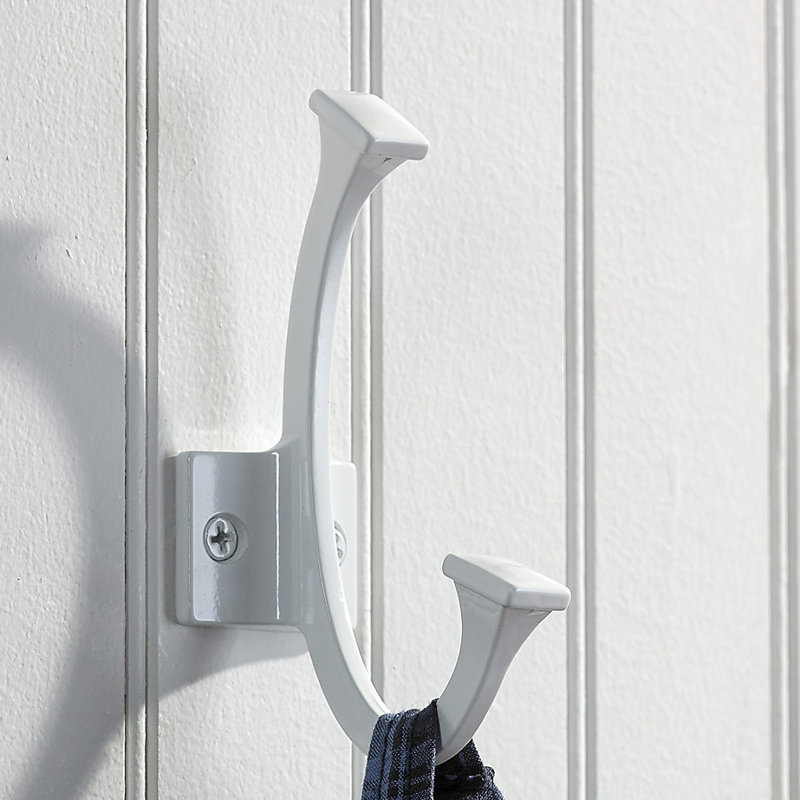 Transitional Wall Hook, White