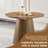 39.4"-70.9" Extendable Dining Table with Slatted Oval Design