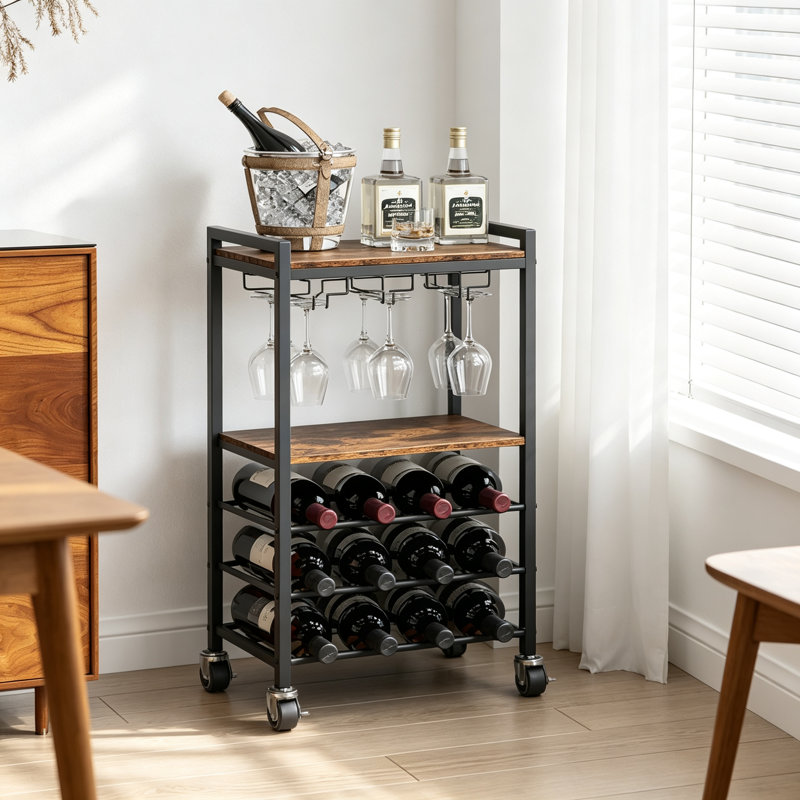 Wine Bottle & Glass Rack