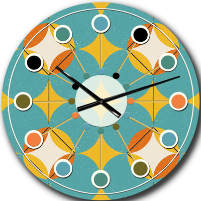 Horloge murale Diamond Retro IV - Mid-Century