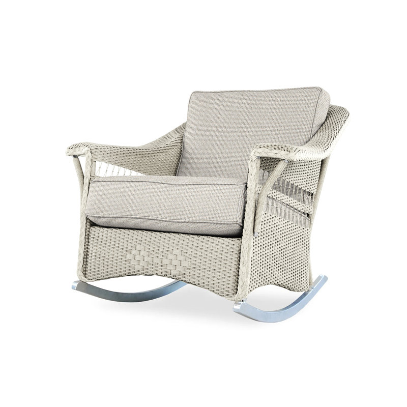 Nantucket Outdoor Rocker Chair, Linen, Callen Celadon