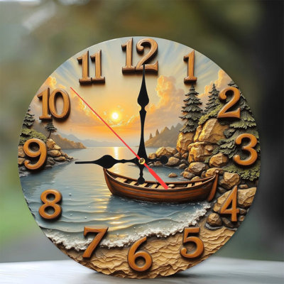 Horloge murale Sunset Lake