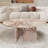 Pink natural marble coffee table, small table, living room table, natural stone, 27.6 h12.6 Inch/70 h32 cm, genuine marble, real marble-2079360204