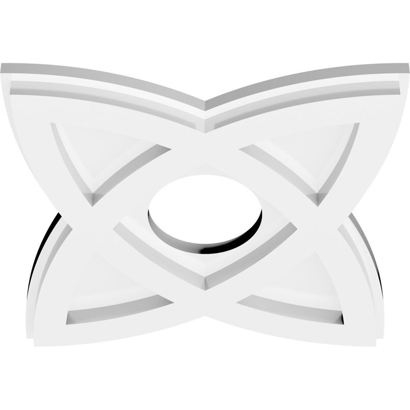 Diamètre intérieur de médaillon contemporain en PVC de 3 po Cosmo de qualité architecturale, H 10 po x l 10 po x P 1 po