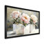 Minimal pivoines dans des cubes blancs I - pivoines, art mural pour le salon-303570480-481730032