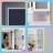 Extra Large Makeup Vanity Table with Sliding Lighted Mirror, Charging Station & Cushioned Stool, 5 Drawers Hidden Storage Modern Vanity Set with Nightstand for Bedroom-1411274788