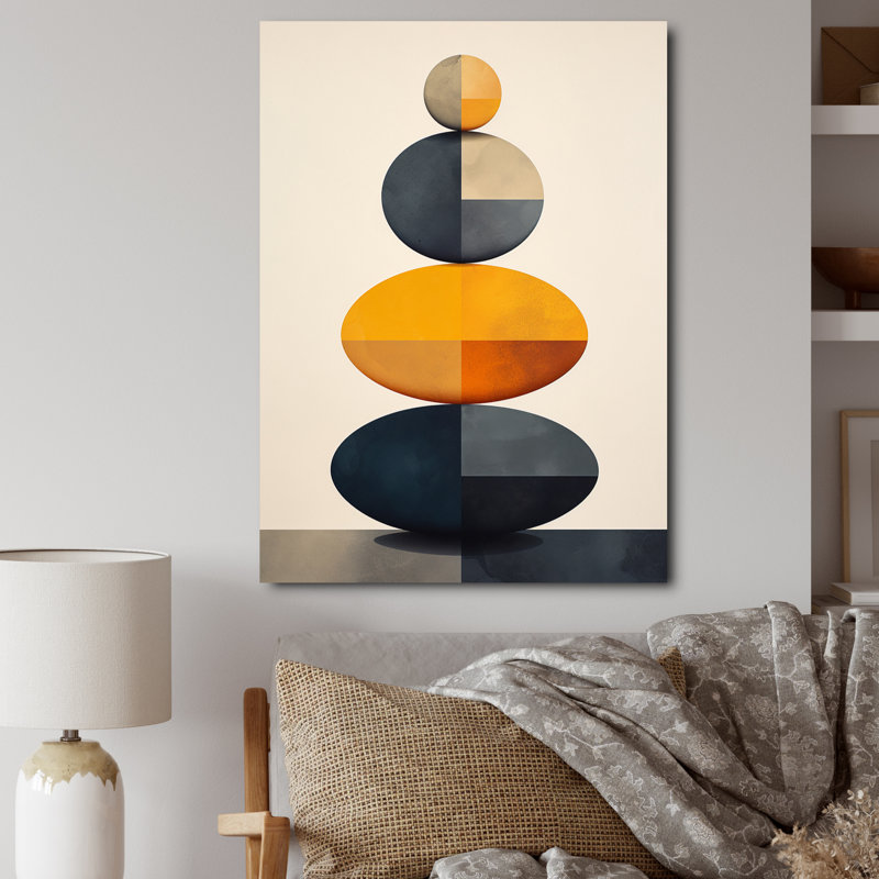 «Visual Tranquility Rock Balancing I» sur toile, Toile tendue, H 32 po x l 24 po x P 1 po