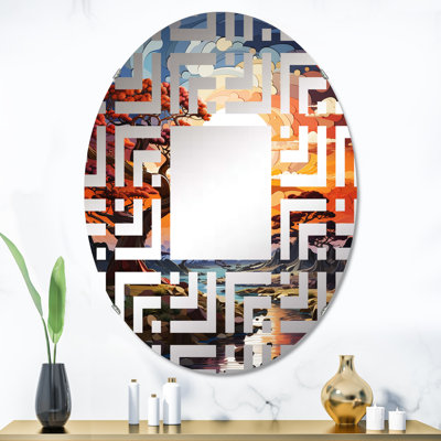Miroir mural oval