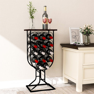Colwich 14 Bottle Floor Wine Bottle Rack