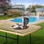 Canapé modulaire d'extérieur en forme de L 4 pièces Beige