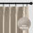 100% Blackout Curtains Polyester Faux Linen Fabric Pinch Pleated Draps With 20 Hooks Blackout Curtains For Bedroom/Living Room ( 2 Panels Set)-1952807660-1952807663