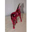 Statue de cheval de confiance en chrome ombré rose Wibbe 12 po x 3 po x H 10 po