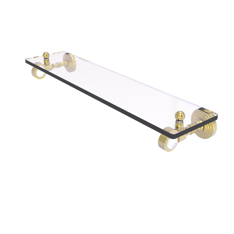 Jarrell Bracket Shelf, Satin Brass, 3.2" H x 22" W x 5.1" D
