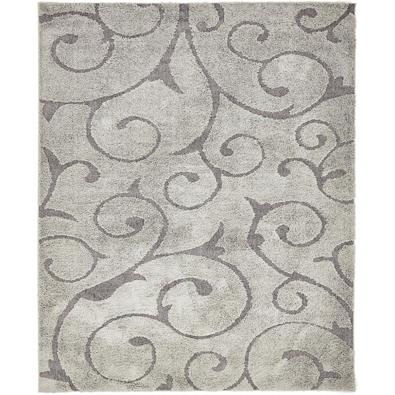 Tapis rouge sang Baynes, Light Grey, Rectangulaire 8 pi x 10 pi