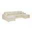 Canapé modulaire 3 pièces en velours côtelé 3 pièces-1433614522