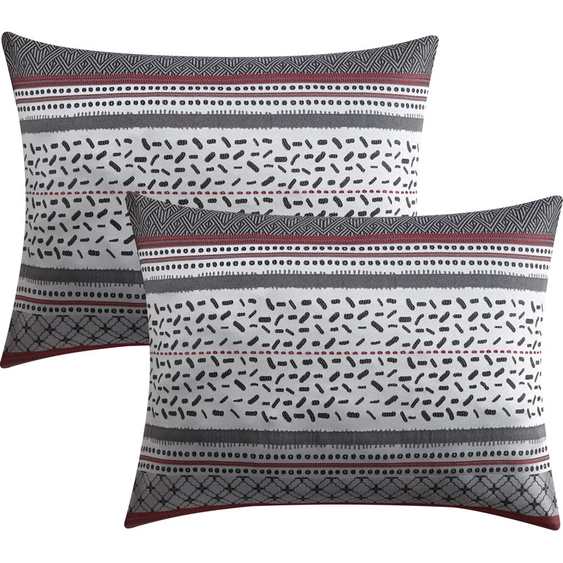Hamilton Gray Microfiber 6 Piece Comforter Set, Queen Comforter + + 5 Additional Pieces 