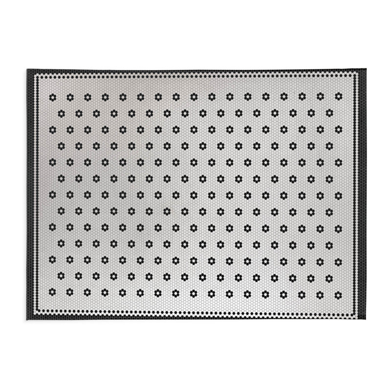 Tapis de bureau Penny, Gris anthracite / ivoire, L 84 po x P 60 po